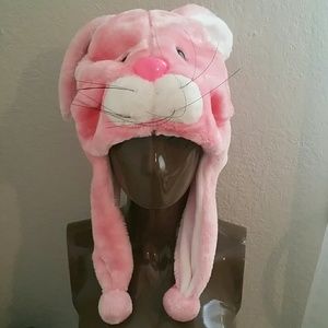 Bunny head warmer hat